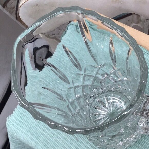 Gorham King Edward Crystal Glass Pitcher With Diamond Cut Design Made In Germany - Picture 3 of 7